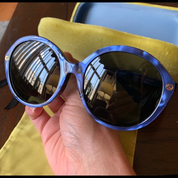 Authentic Gucci 57mm Oversized Round Tortoiseπ¦ - Picture 6 of 8